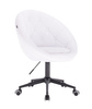 FOTEL HR8516K BIAŁY CZARNA PODSTAWA