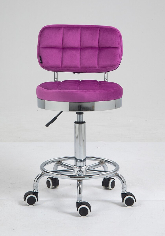 HOKER HR636 FUKSJA WELUR CHROMOWANA PODSTAWA