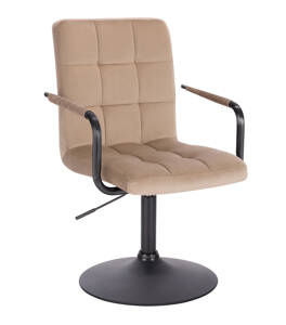 HOKER HR1015NP LATTE WELUR CZARNA PODSTAWA