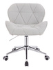 FOTEL HR111K SZARY BARANEK CHROMOWANA PODSTAWA