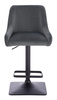 FOTEL HR920KW GRAFITOWY WELUR CZARNA PODSTAWA