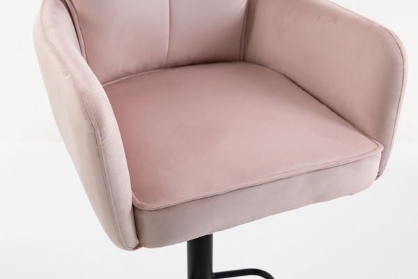 HOKER HR250W PUDROWY RÓŻ WELUR CZARNA PODSTAWA