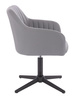 FOTEL HR190CROSS SZARY CZARNA PODSTAWA