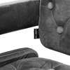 HOKER HR8403W GRAFITOWY WELUR ZŁOTA PODSTAWA