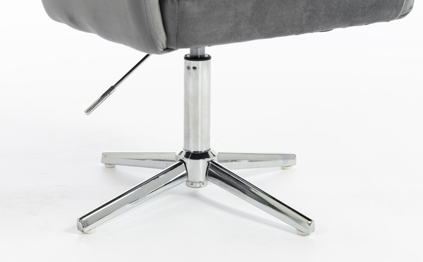 HOKER HR250CROSS GRAFITOWY WELUR  CHROMOWANA PODSTAWA