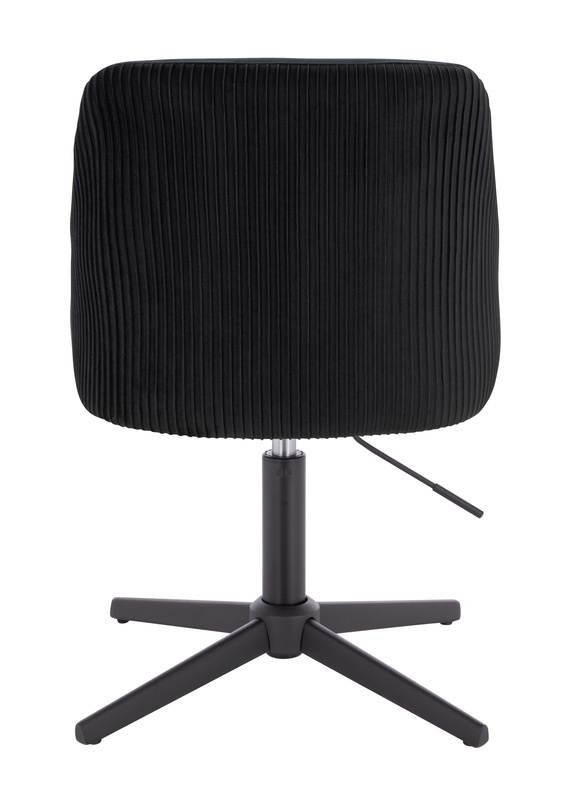 FOTEL HR920CROSS CZARNY WELUR CZARNA PODSTAWA