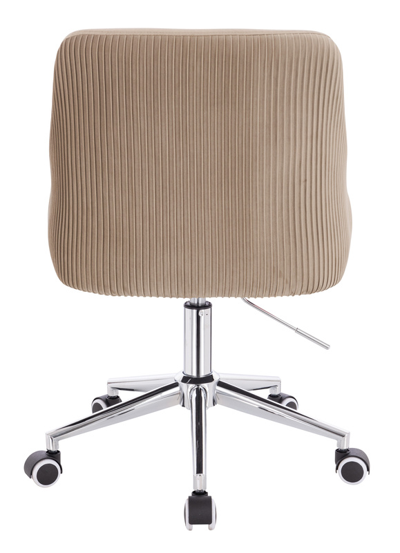 FOTEL HR920K LATTE WELUR CHROMOWANA PODSTAWA