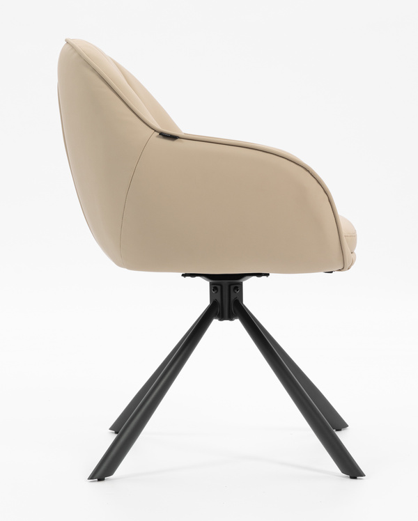 FOTEL HR2055 KREMOWY CZARNY PAJĄK