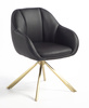 FOTEL HR2055 CZARNY ZŁOTY PAJĄK