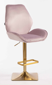 FOTEL HR350KW WRZOSOWY WELUR ZŁOTA PODSTAWA