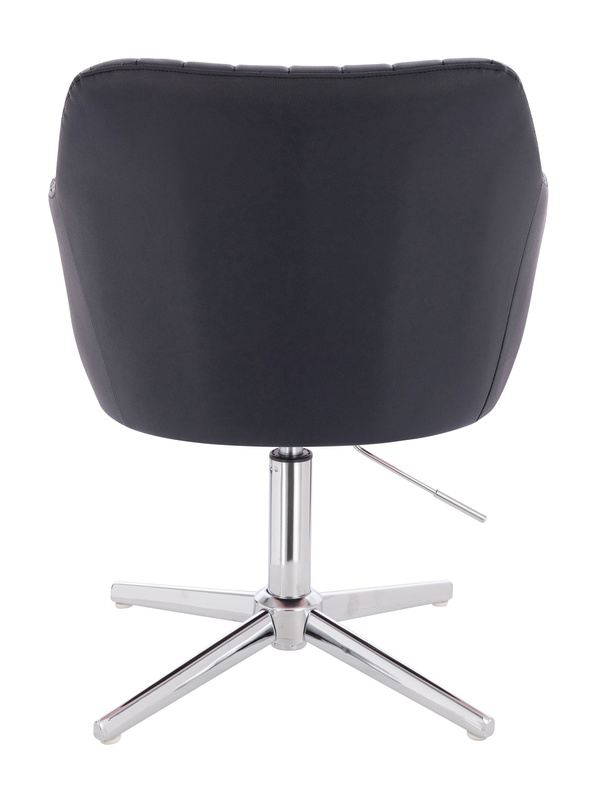 FOTEL HR190CROSS CZARNY CHROMOWANA PODSTAWA