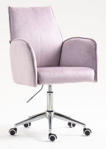 FOTEL HR280K WRZOSOWY WELUR CHROMOWANA PODSTAWA