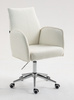 FOTEL HR280K KREMOWY BARANEK CHROMOWANA PODSTAWA
