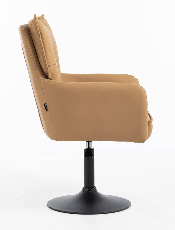 HOKER HR250N KARMELOWY EKOSKÓRA PREMIUM SOFT CZARNA PODSTAWA