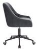 FOTEL HR920K GRAFITOWY WELUR CZARNA PODSTAWA