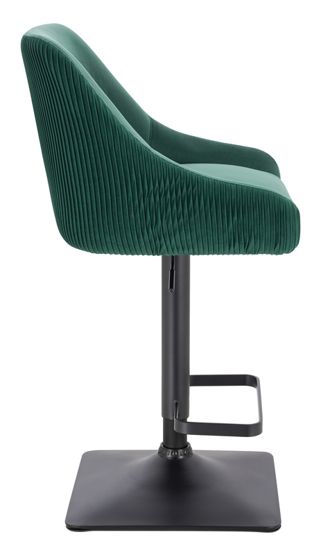 FOTEL HR920KW BUTELKOWA ZIELEŃ WELUR CZARNA PODSTAWA
