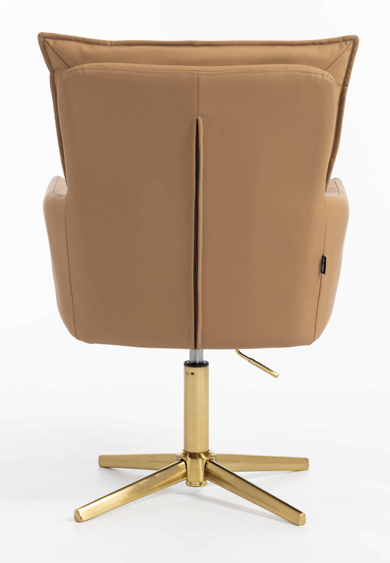 HOKER HR250CROSS KARMELOWY EKOSKÓRA PREMIUM SOFT ZŁOTA PODSTAWA