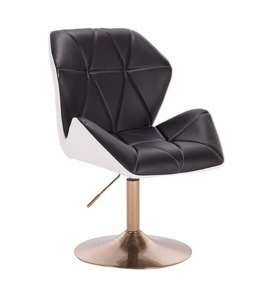 HOKER HR212 CZARNO-BIAŁY ZŁOTA PODSTAWA