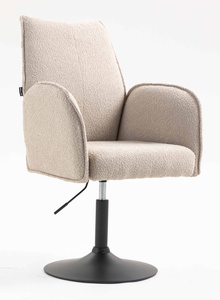 FOTEL HR280N LATTE BARANEK CZARNA PODSTAWA