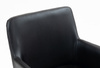 FOTEL HR4318K CZARNY ZŁOTA PODSTAWA