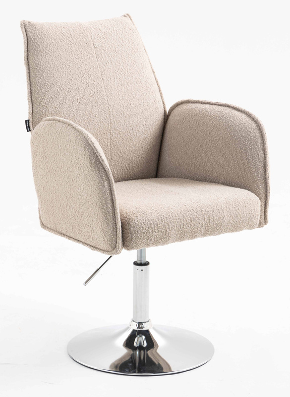 FOTEL HR280N LATTE BARANEK CHROMOWANA PODSTAWA