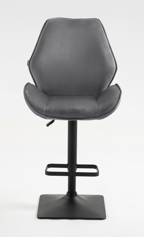 FOTEL HR350KW GRAFITOWY WELUR CZARNA PODSTAWA