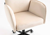 FOTEL HR280K KREMOWY WELUR CZARNA PODSTAWA