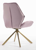 FOTEL HR350 PAJĄK WRZOSOWY WELUR ZŁOTA PODSTAWA