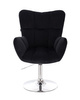 FOTEL HR650N CZARNY WELUR