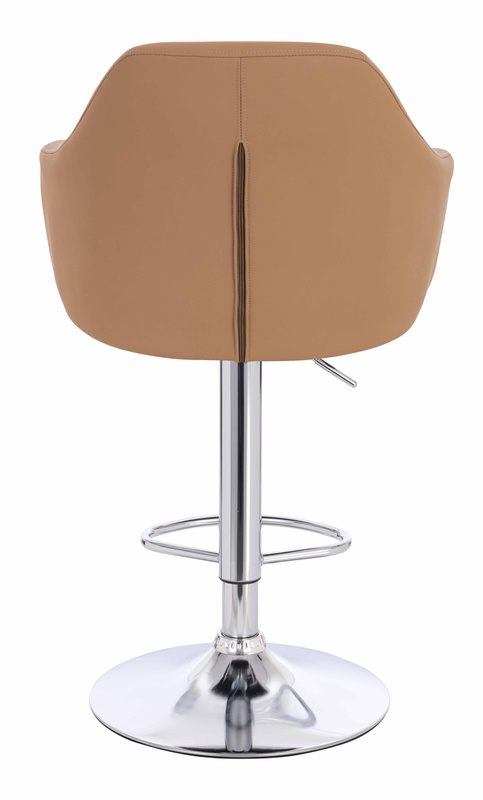 HOKER HR831W KARMELOWY EKOSKÓRA PREMIUM SOFT CHROMOWANA PODSTAWA