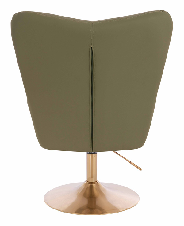 HOKER HR650N KHAKI EKOSKÓRA PREMIUM SOFT ZŁOTA PODSTAWA