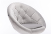 FOTEL HR8516CROSS STALOWY WELUR ZŁOTA PODSTAWA