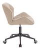 FOTEL HR111N LATTE BARANEK CZARNA PODSTAWA
